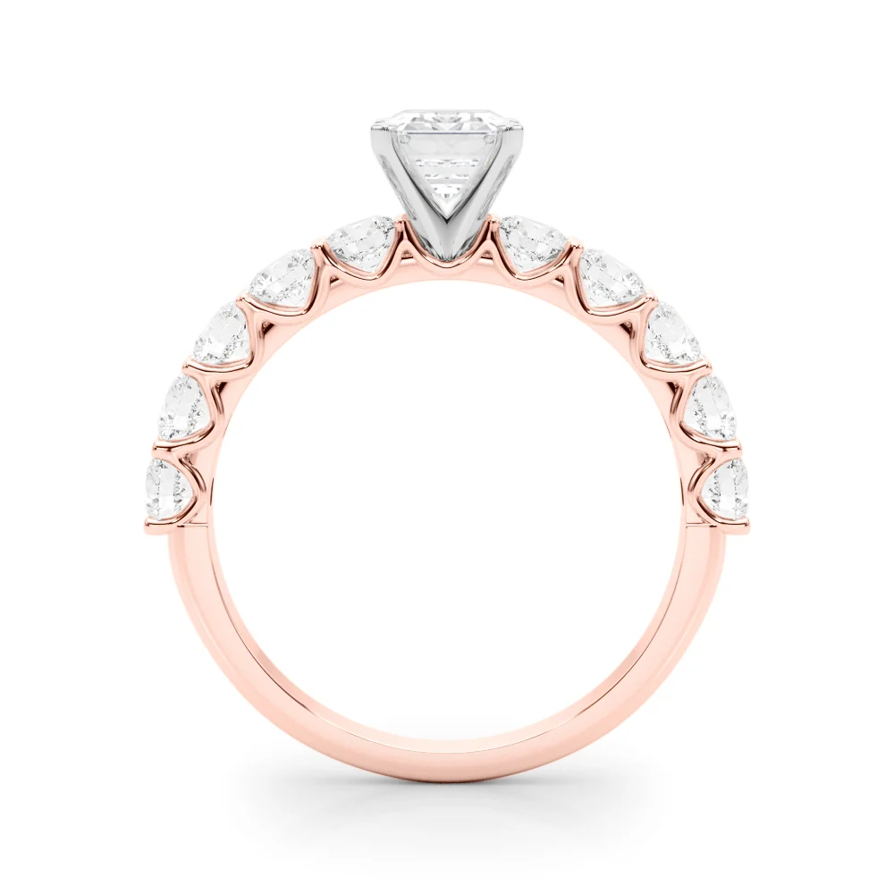 Single Row Diamond Engagement Ring - Image 22
