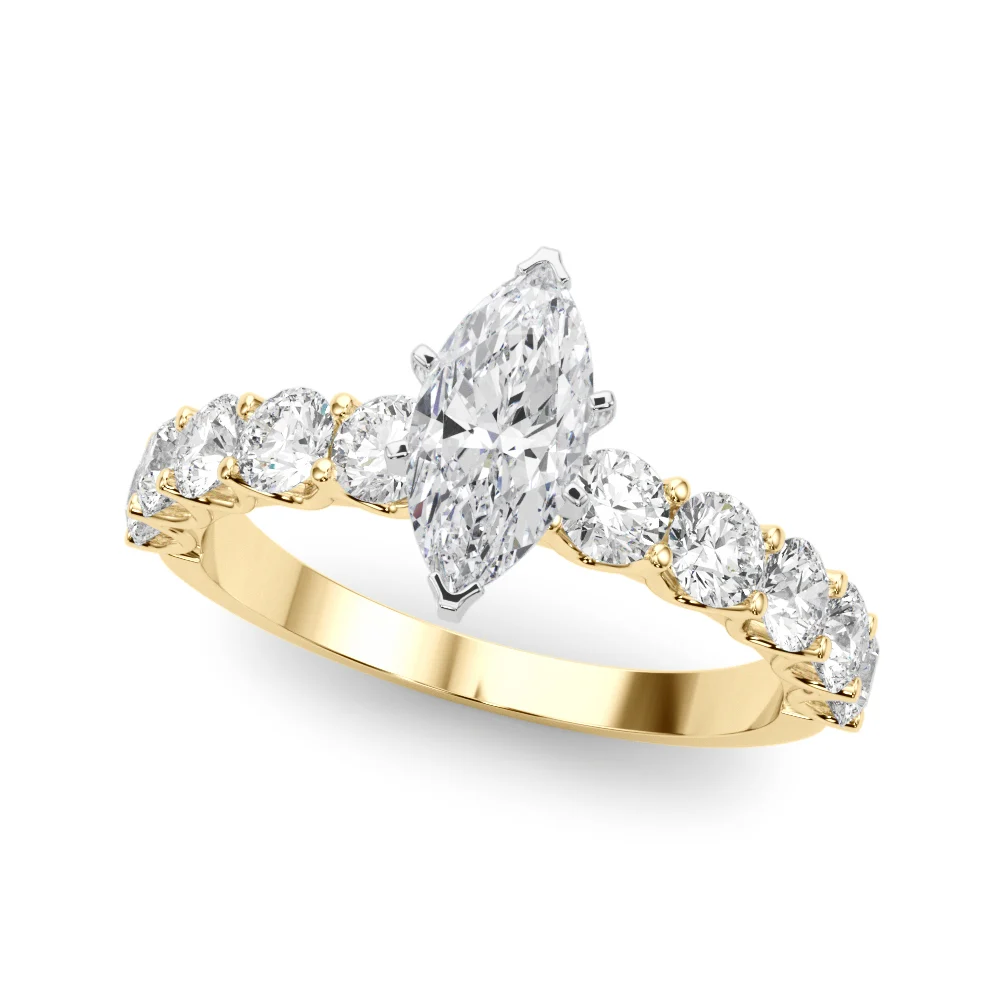 Single Row Diamond Engagement Ring - Image 89