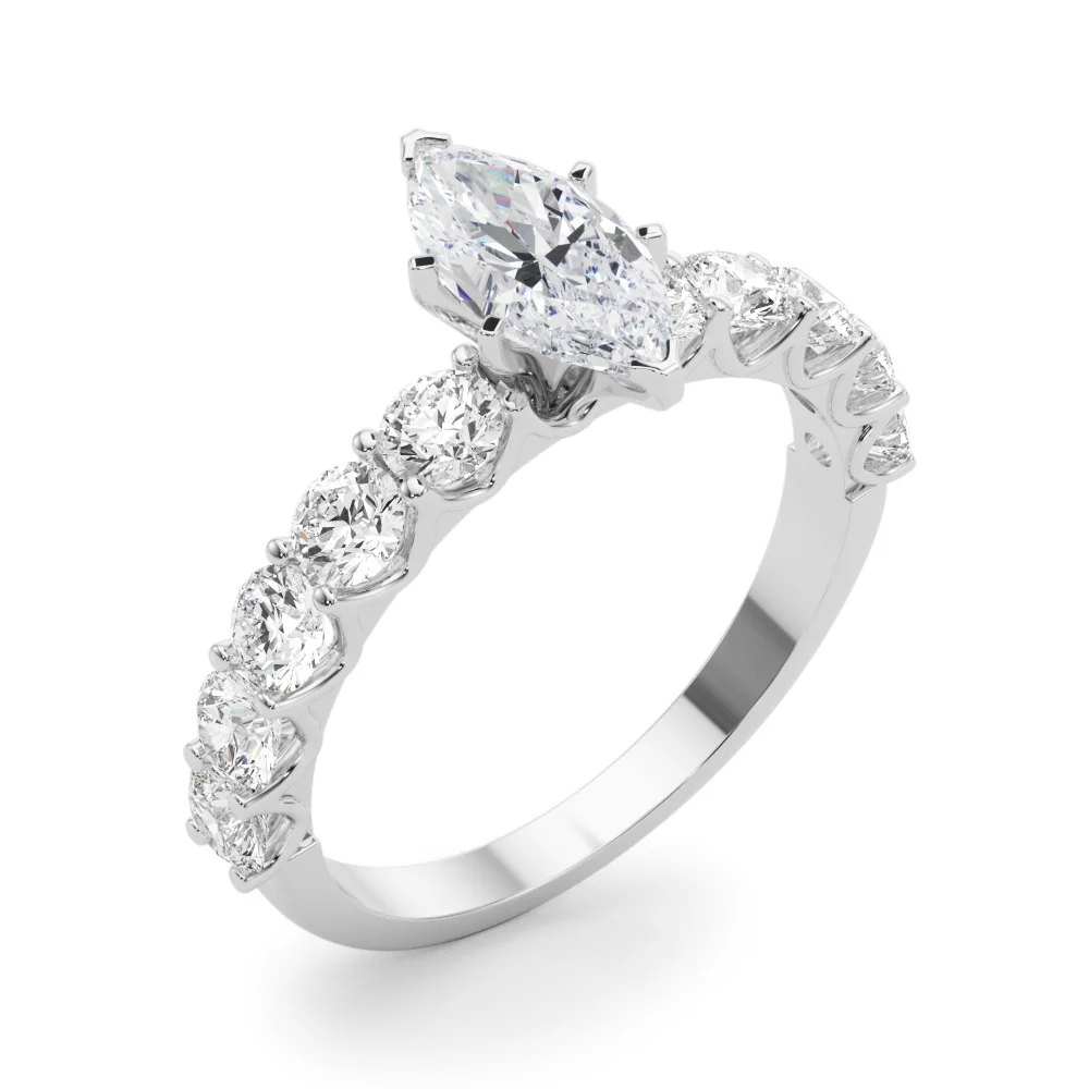 Single Row Diamond Engagement Ring - Image 88
