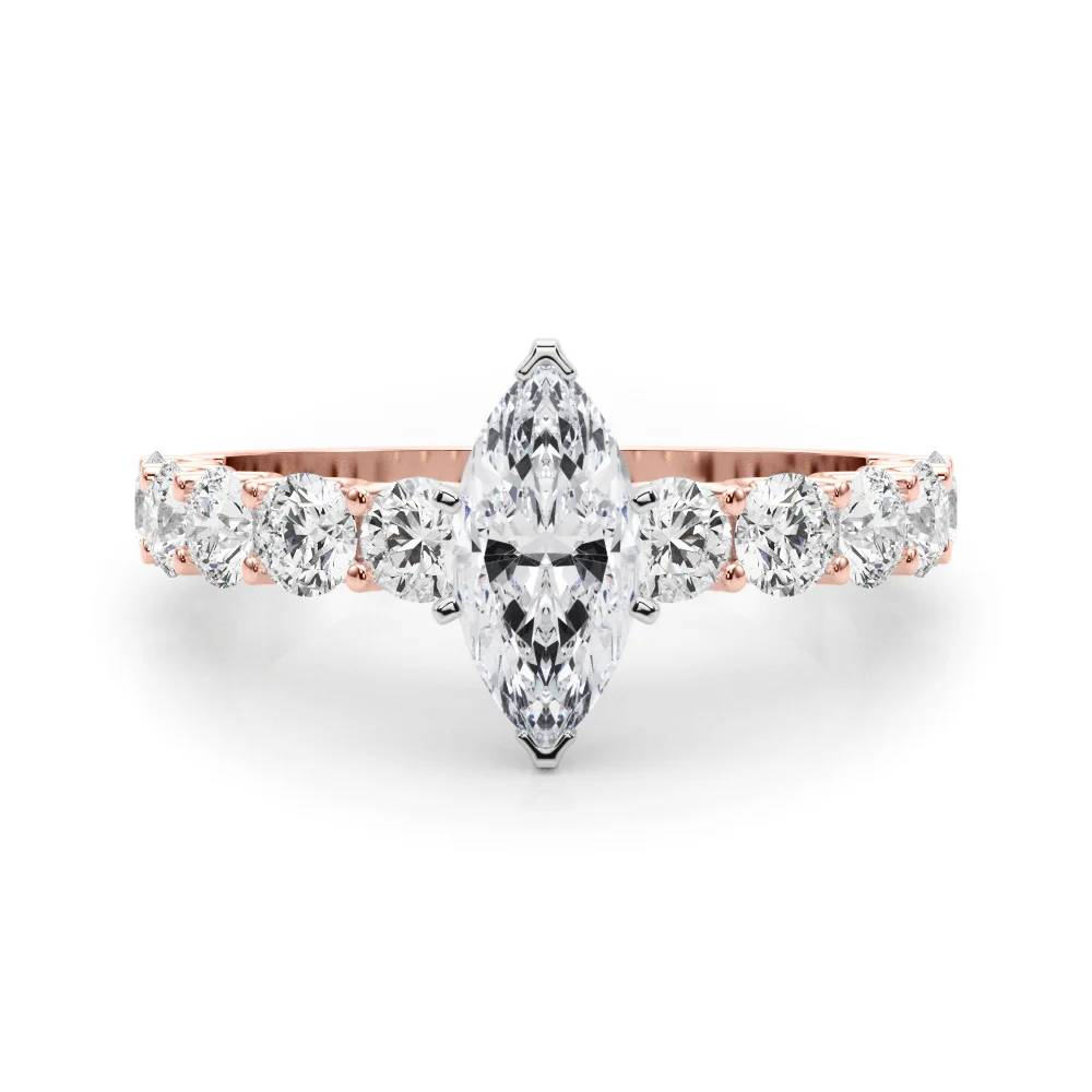 Single Row Diamond Engagement Ring - Image 95