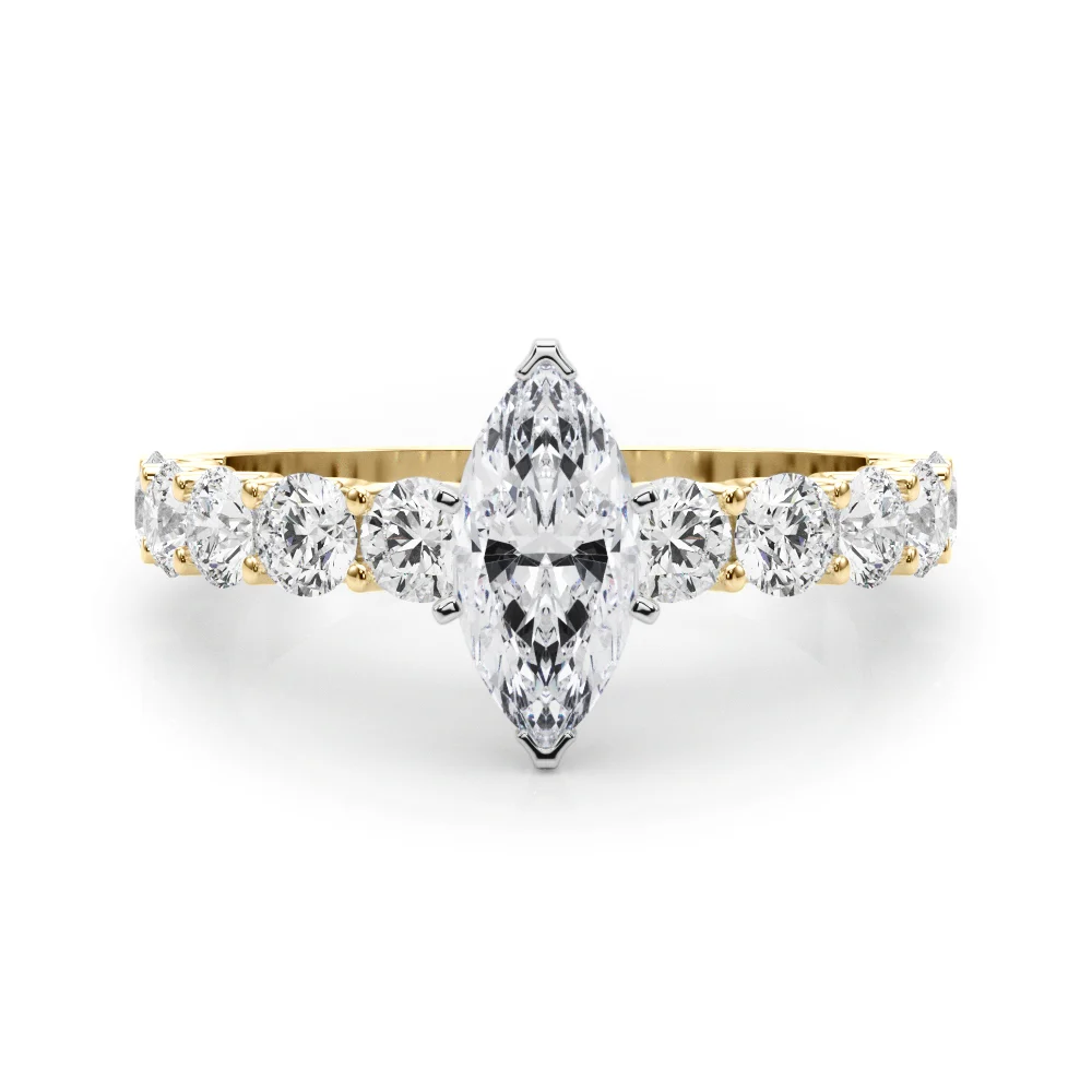 Single Row Diamond Engagement Ring - Image 91