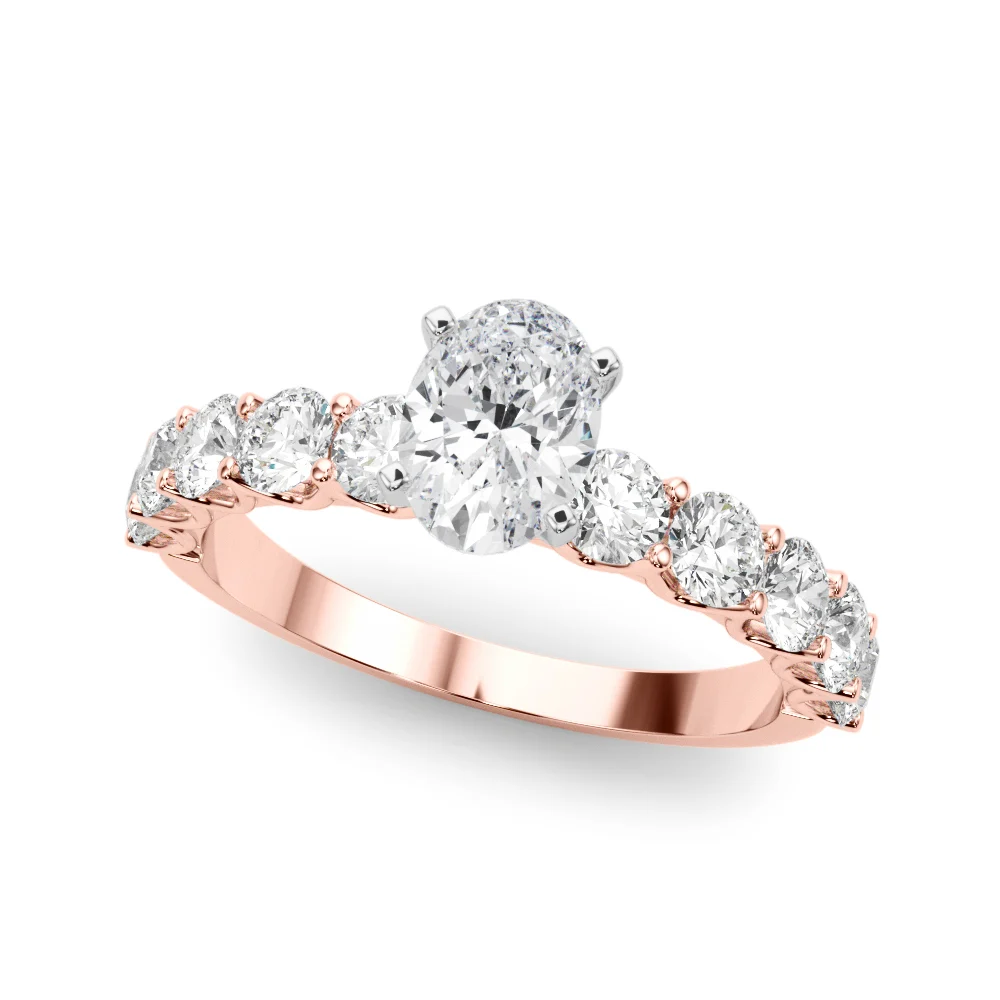 Single Row Diamond Engagement Ring - Image 45