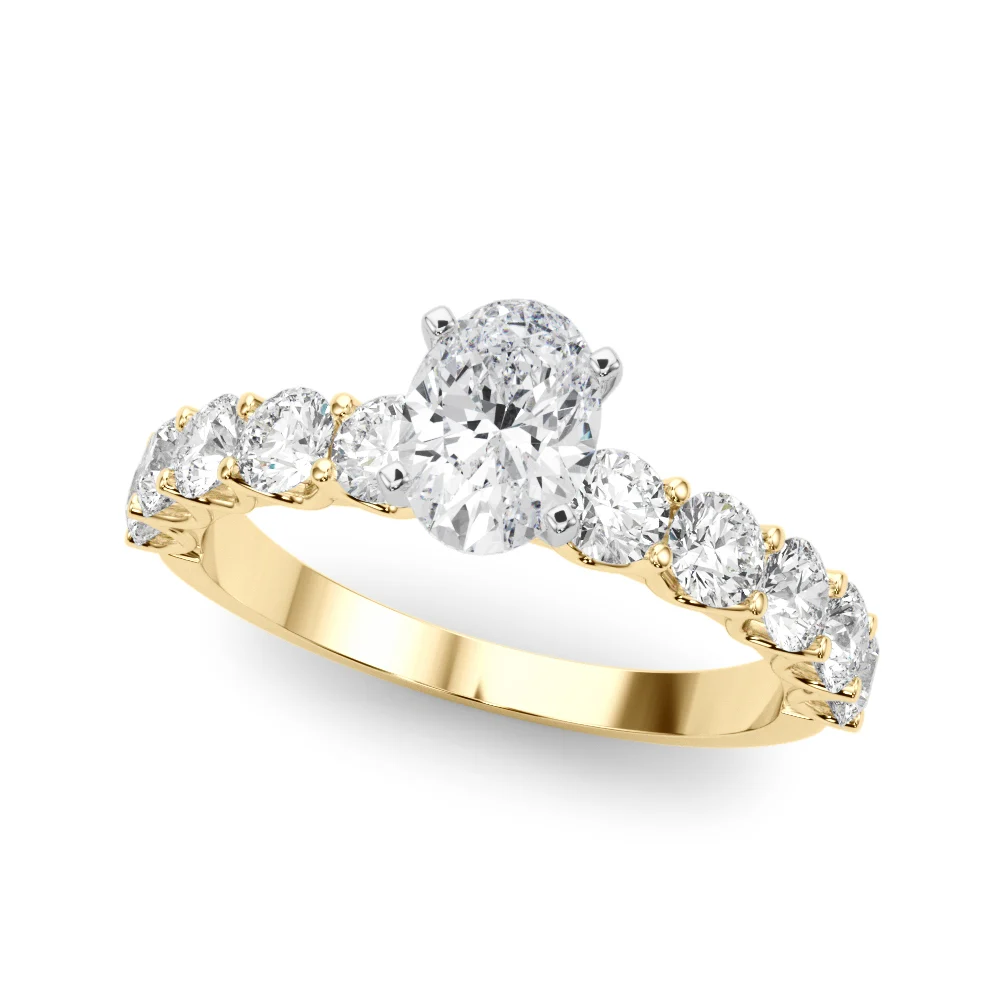 Single Row Diamond Engagement Ring - Image 41