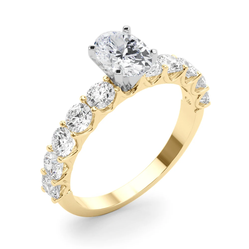 Single Row Diamond Engagement Ring - Image 44