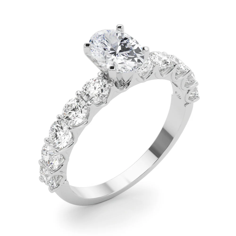 Single Row Diamond Engagement Ring - Image 40