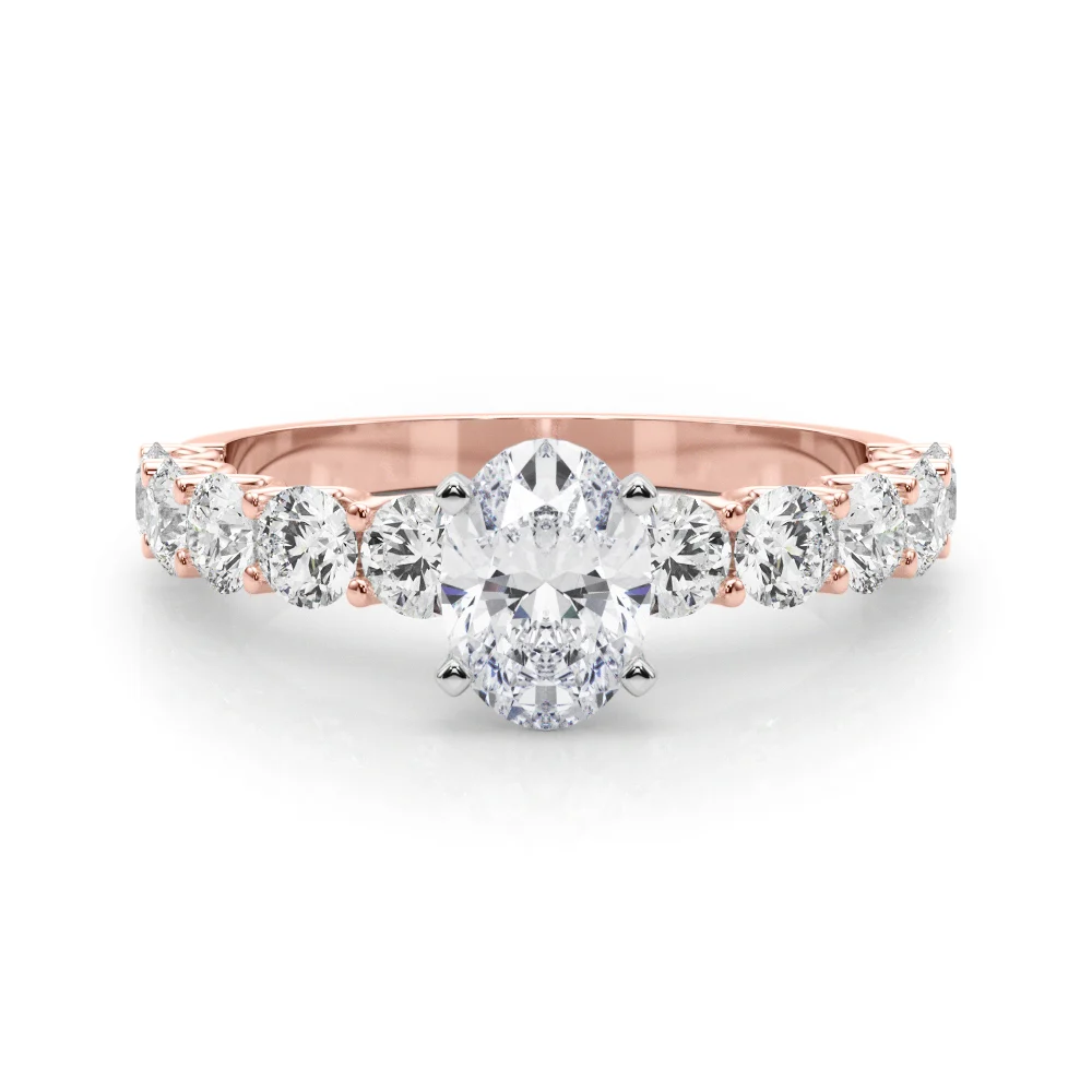 Single Row Diamond Engagement Ring - Image 47