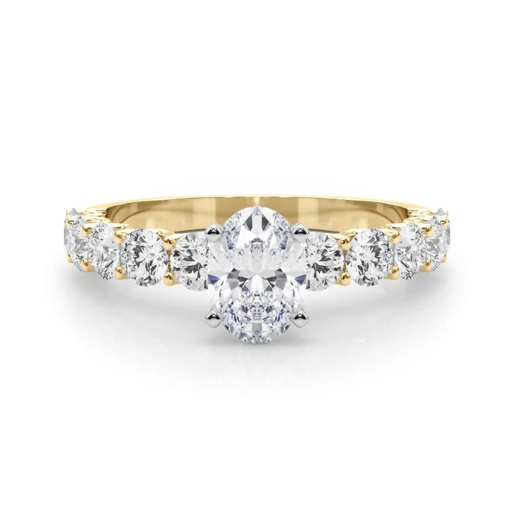 Single Row Diamond Engagement Ring - Image 43