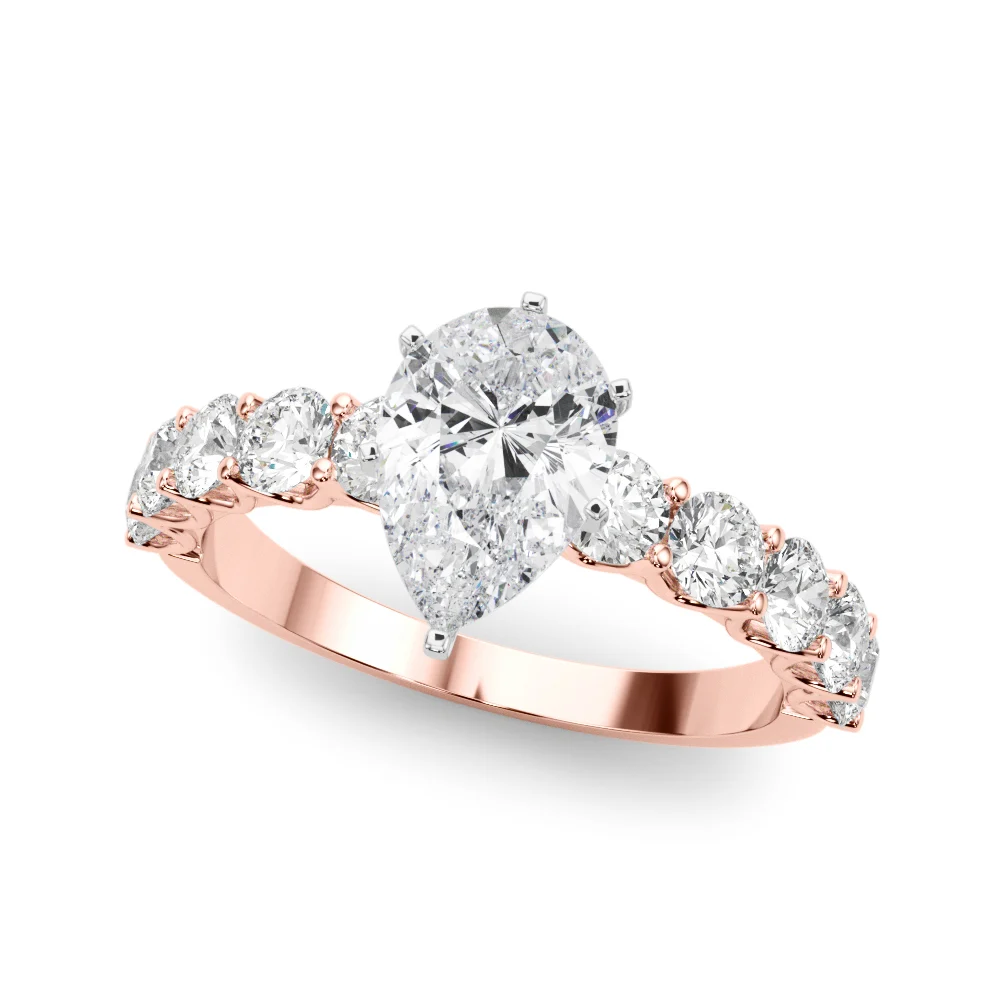 Single Row Diamond Engagement Ring - Image 81