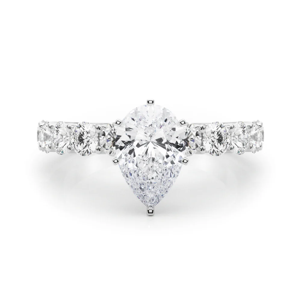 Single Row Diamond Engagement Ring - Image 75