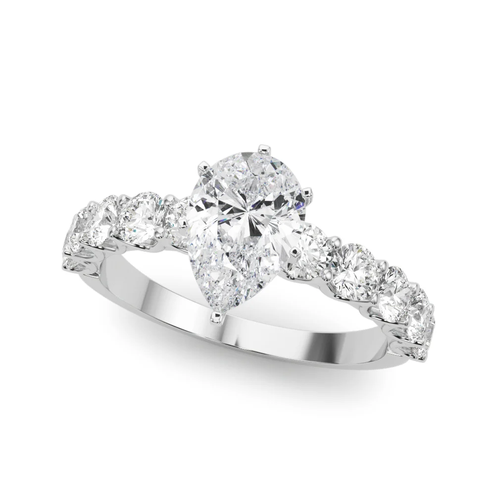 Single Row Diamond Engagement Ring - Image 73