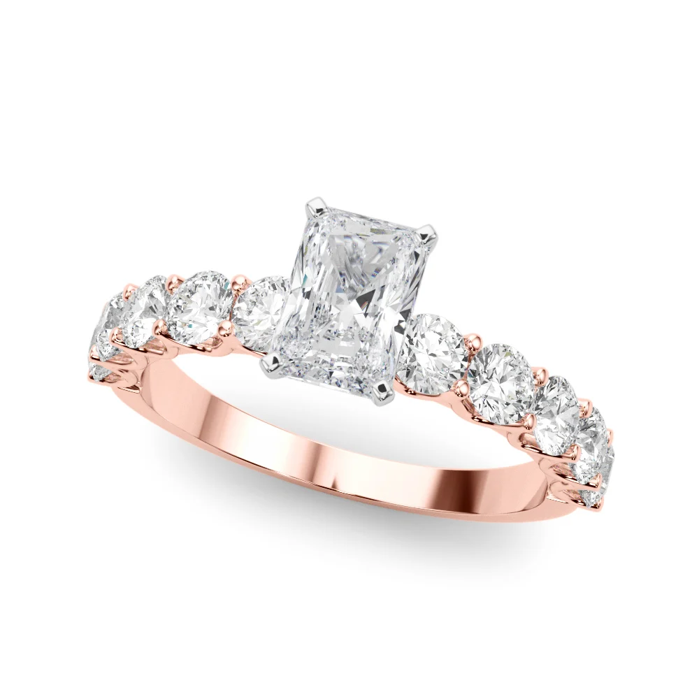 Single Row Diamond Engagement Ring - Image 33