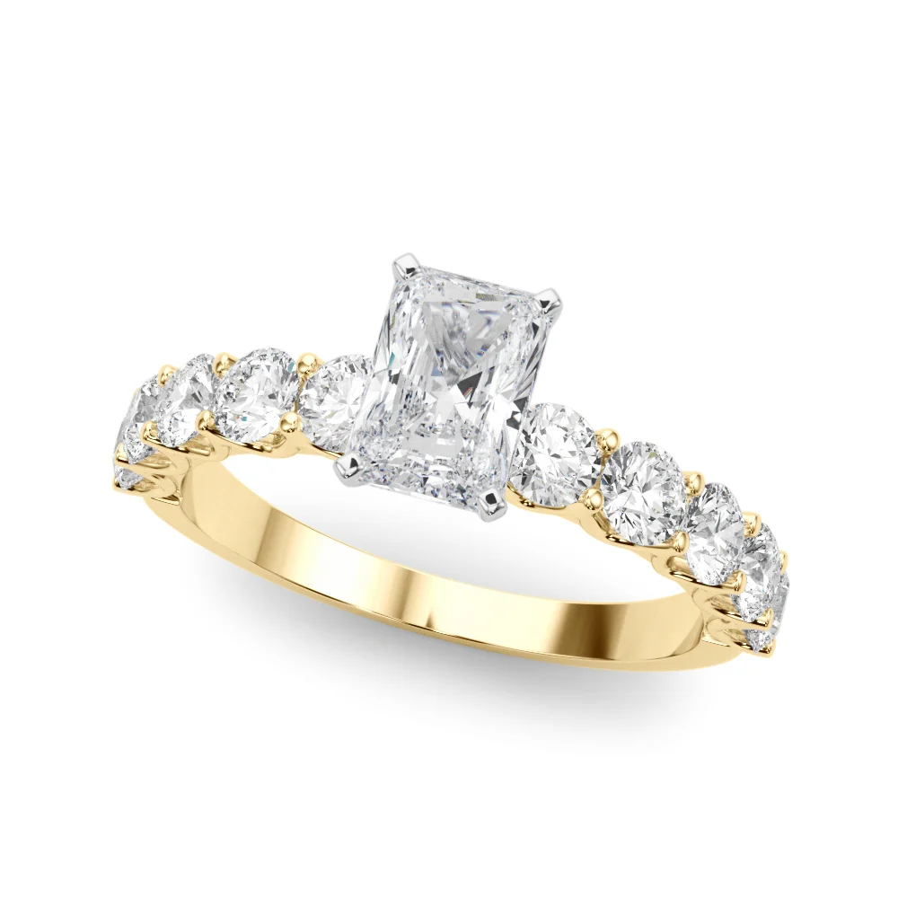Single Row Diamond Engagement Ring - Image 29