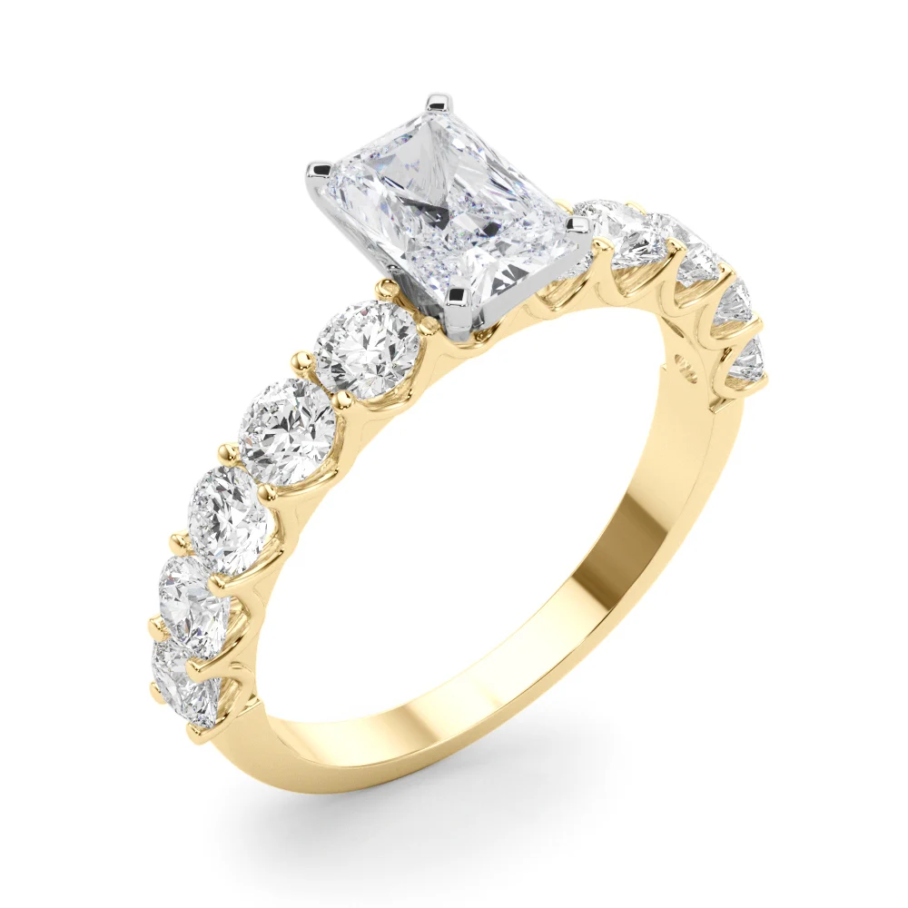Single Row Diamond Engagement Ring - Image 32
