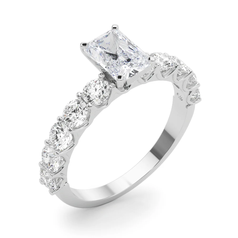 Single Row Diamond Engagement Ring - Image 28