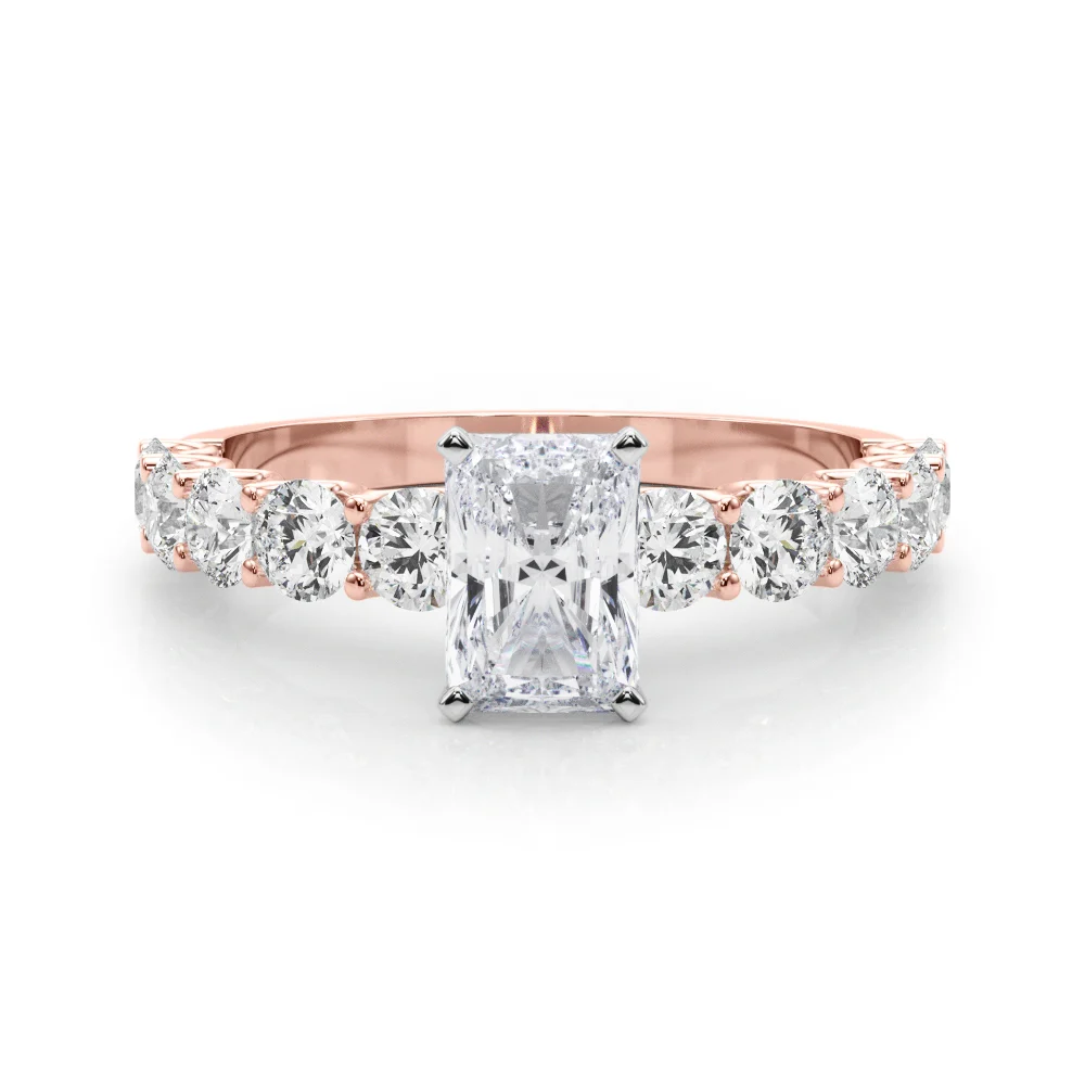 Single Row Diamond Engagement Ring - Image 35
