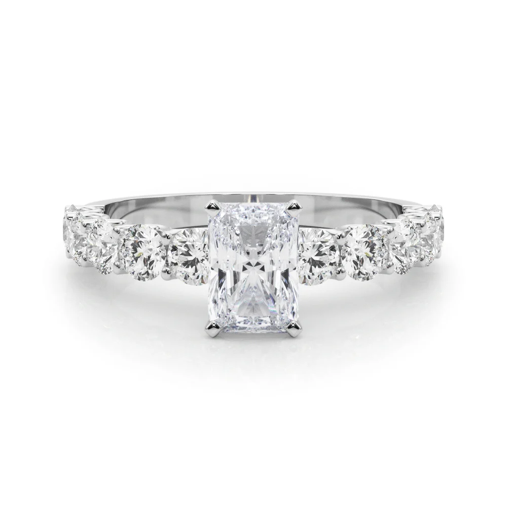 Single Row Diamond Engagement Ring - Image 27