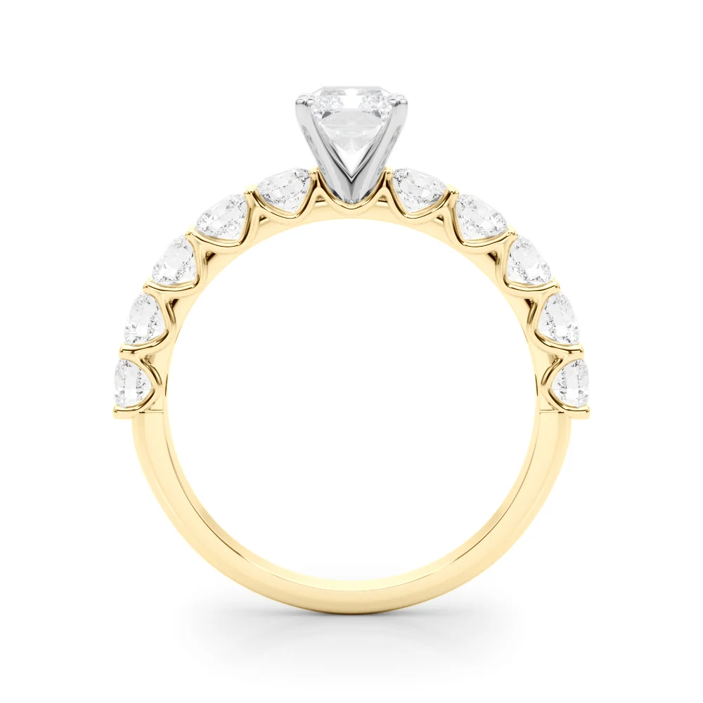 Single Row Diamond Engagement Ring - Image 30