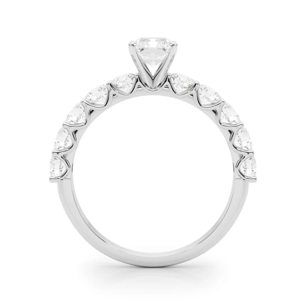 Single Row Diamond Engagement Ring - Image 26