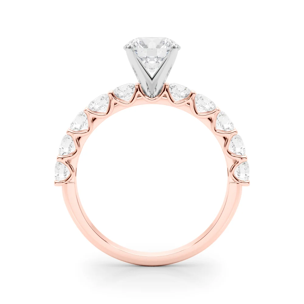 Single Row Diamond Engagement Ring - Image 10
