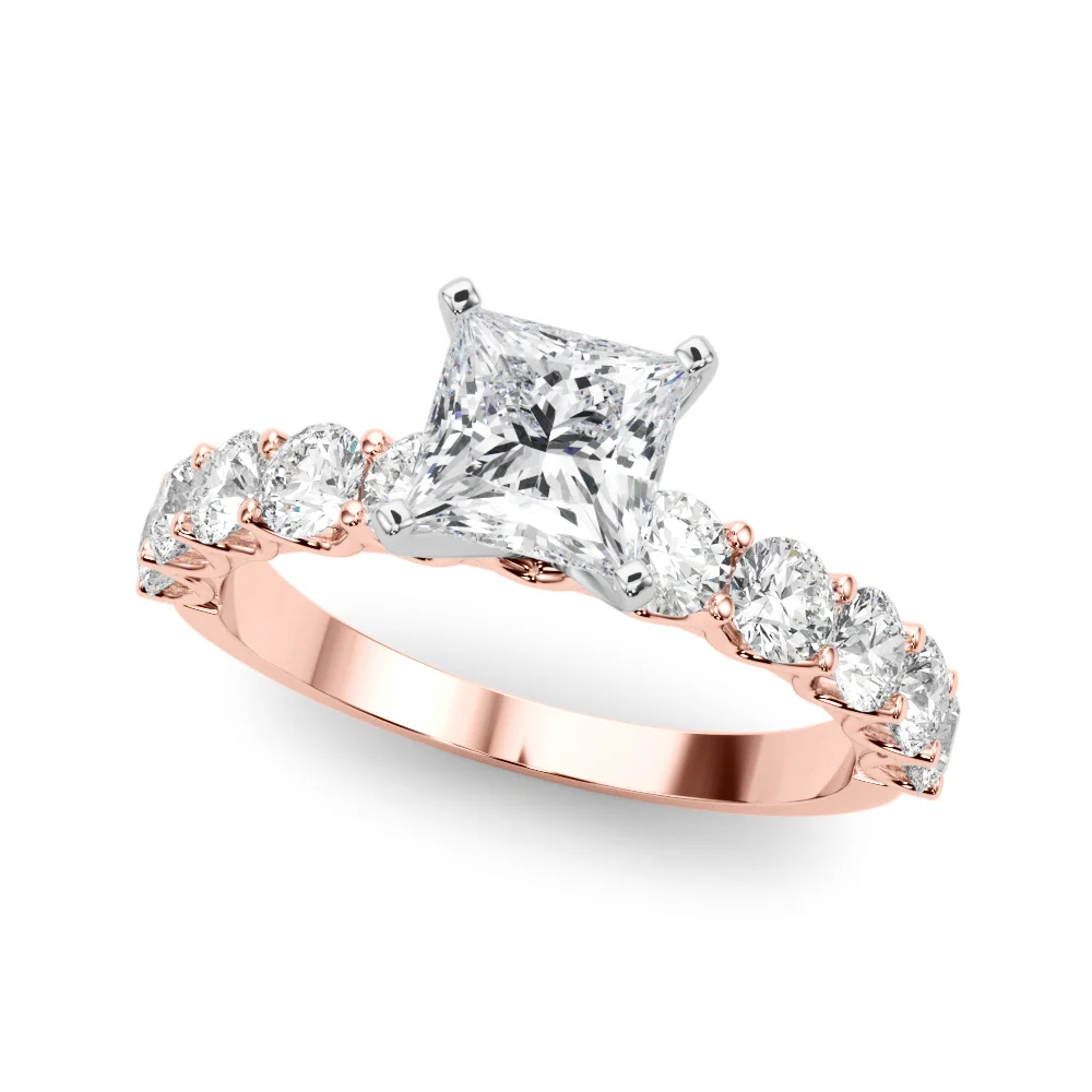 Single Row Diamond Engagement Ring - Image 69