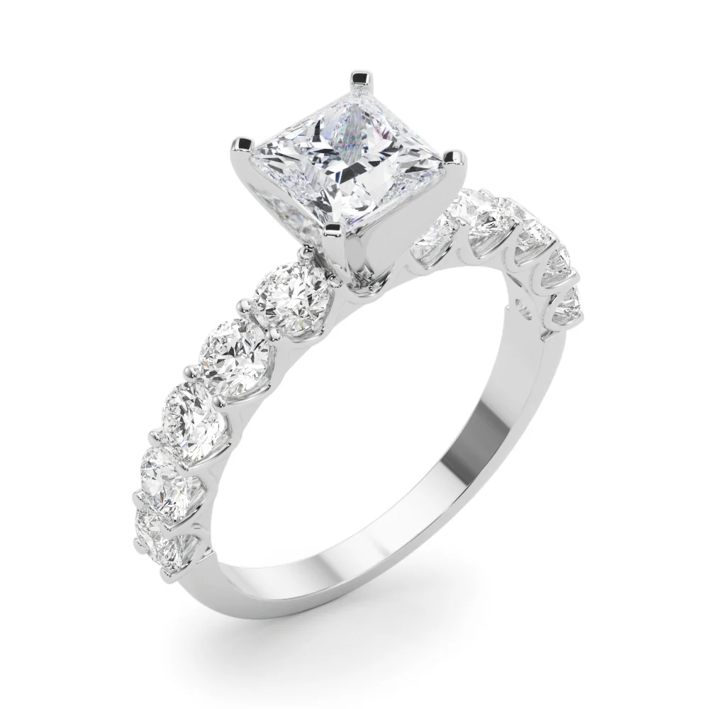 Single Row Diamond Engagement Ring - Image 64