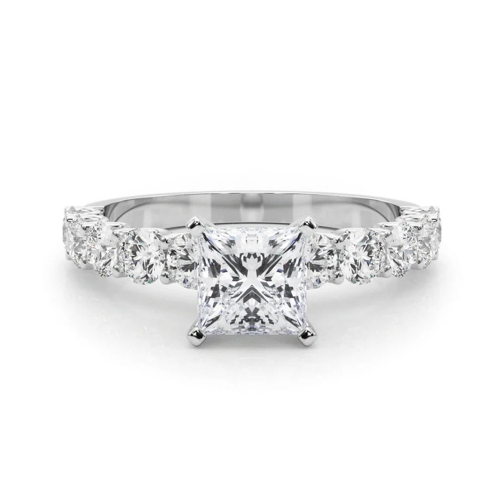Single Row Diamond Engagement Ring - Image 63