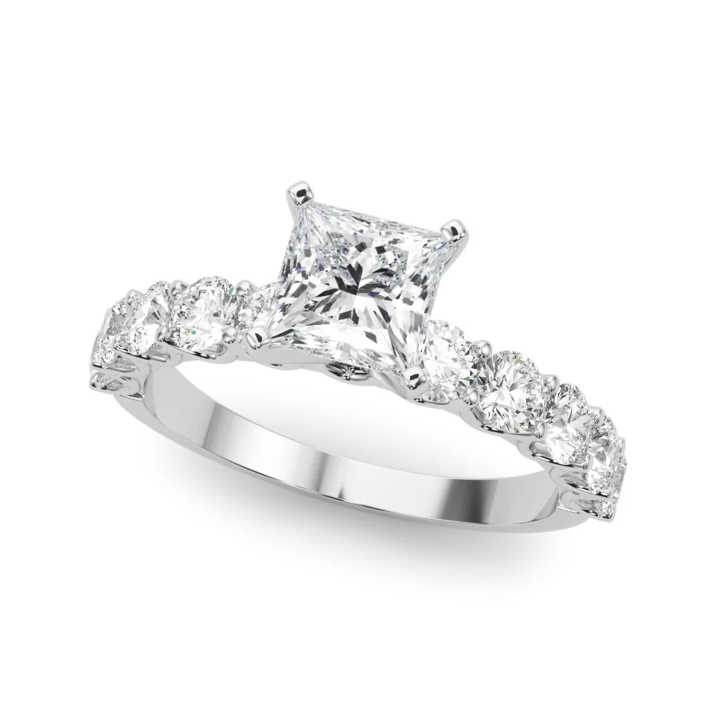 Single Row Diamond Engagement Ring - Image 61