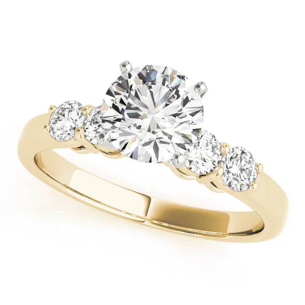 4-Stone Shared Prong Engagement Ring - Image 4