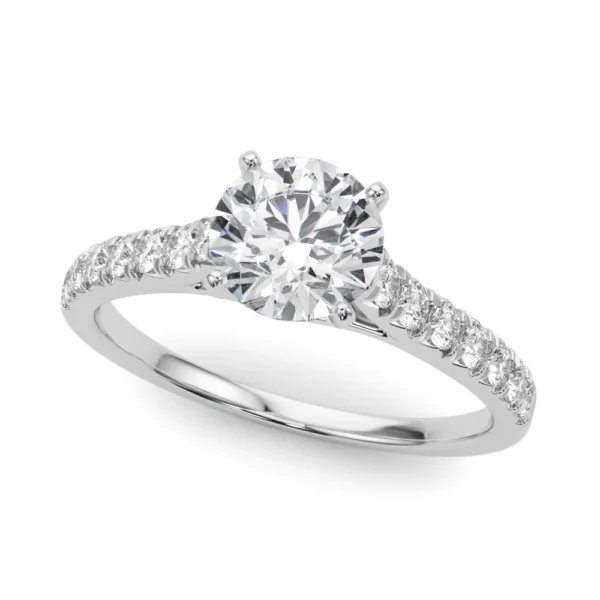 Cathedral Split-Prong Engagement Ring