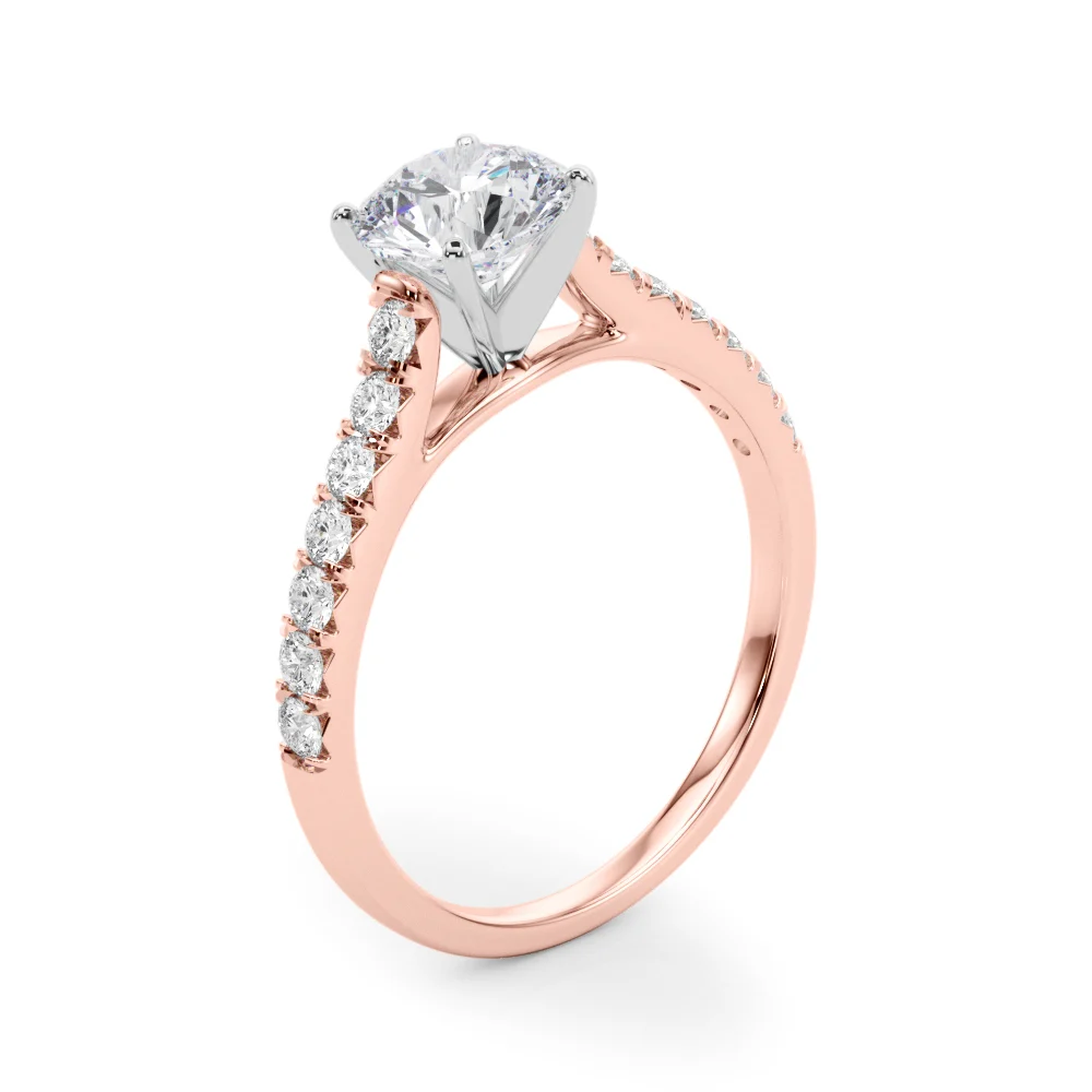 Cathedral Split-Prong Engagement Ring - Image 15