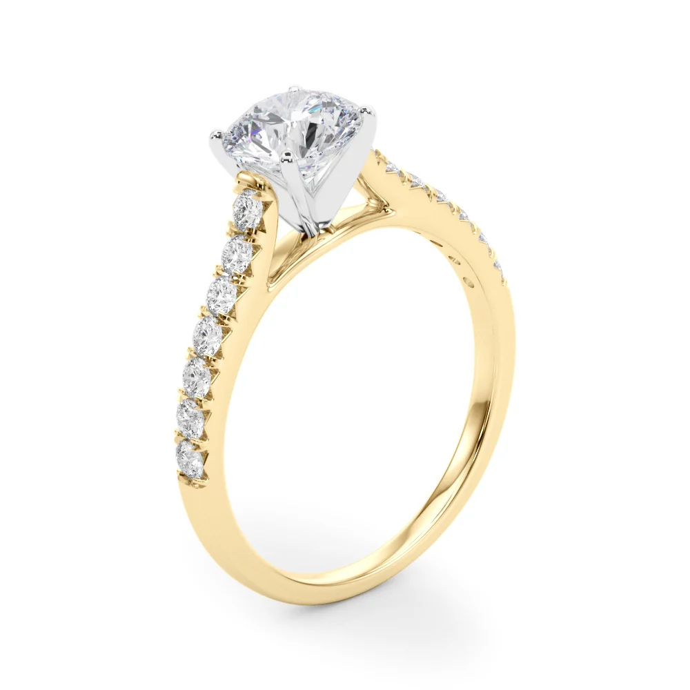 Cathedral Split-Prong Engagement Ring - Image 10