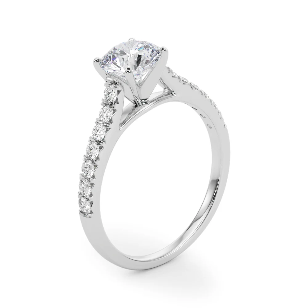 Cathedral Split-Prong Engagement Ring - Image 5