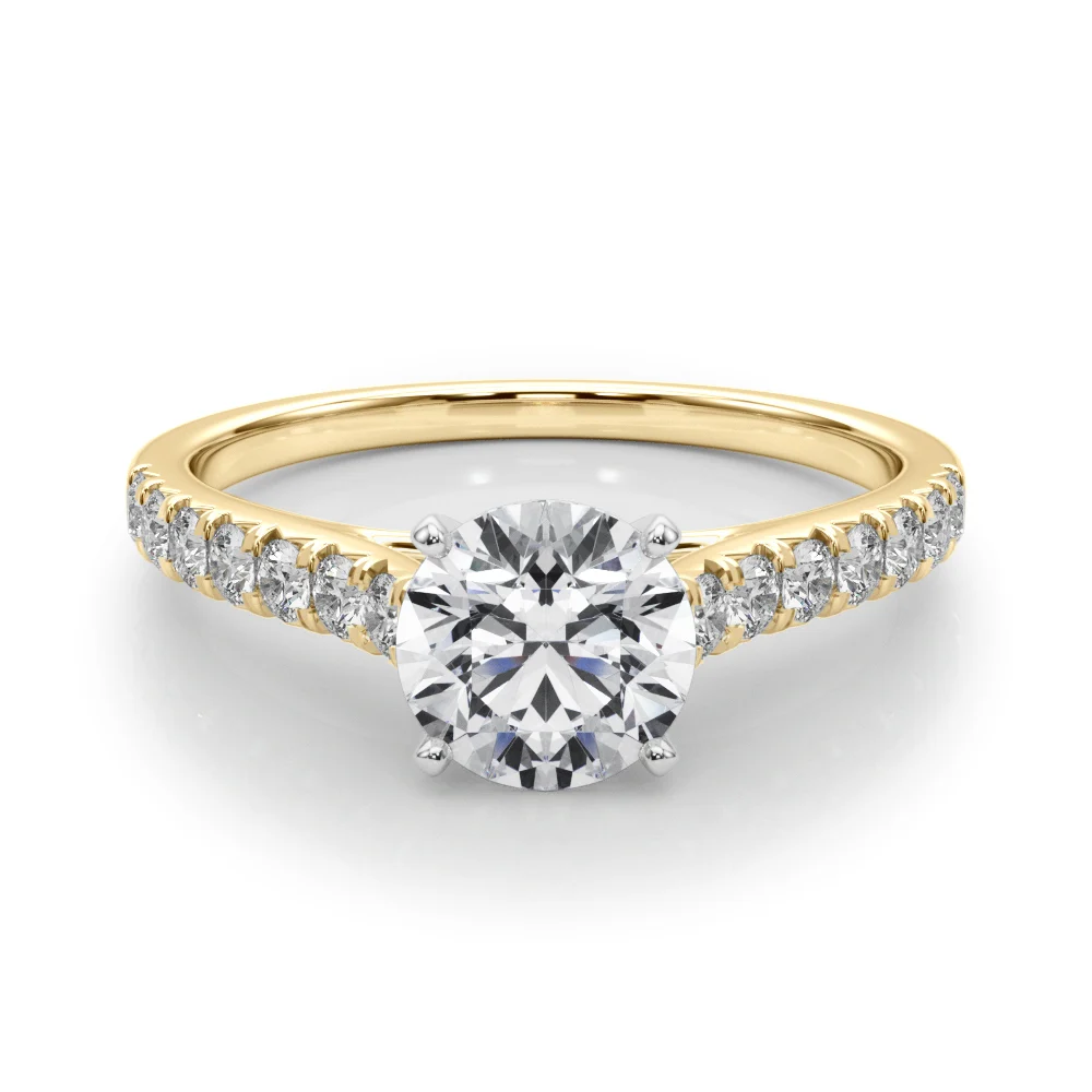 Cathedral Split-Prong Engagement Ring - Image 8
