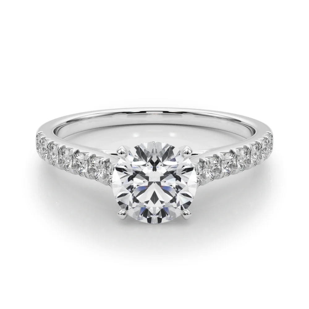 Cathedral Split-Prong Engagement Ring - Image 3