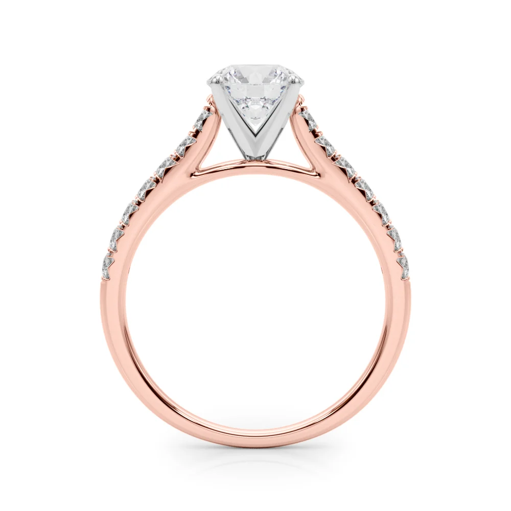 Cathedral Split-Prong Engagement Ring - Image 12