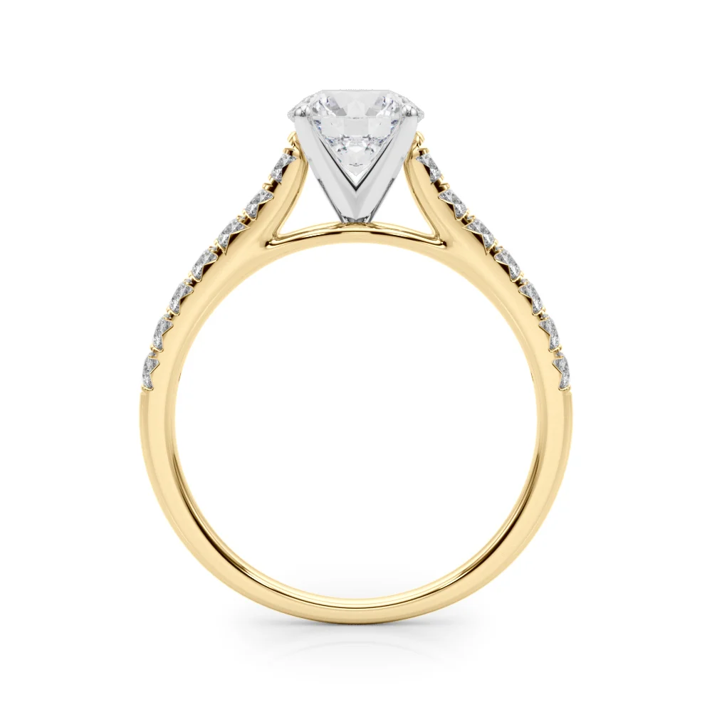 Cathedral Split-Prong Engagement Ring - Image 7