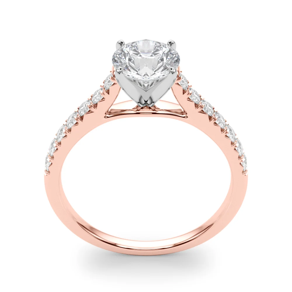 Cathedral Split-Prong Engagement Ring - Image 14