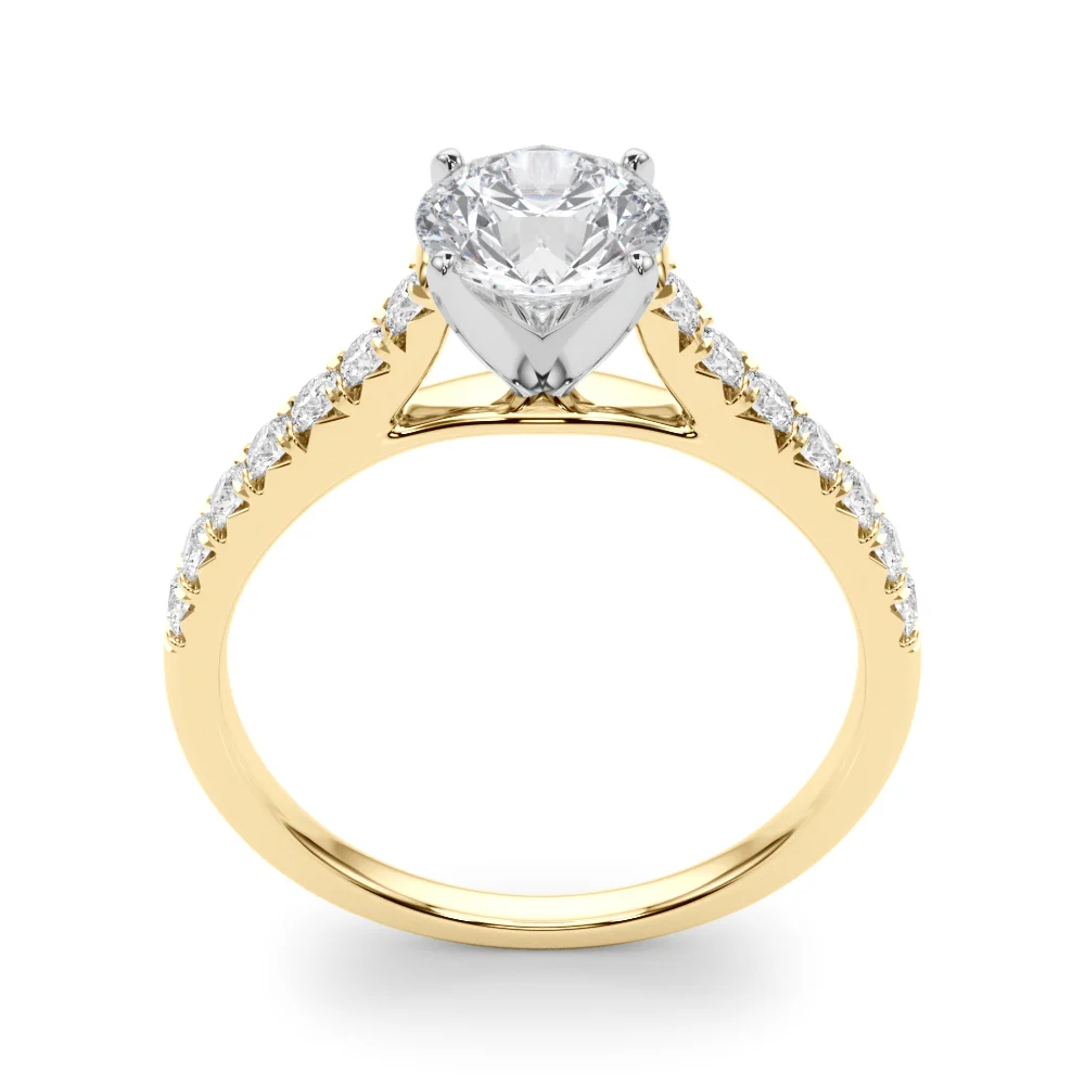 Cathedral Split-Prong Engagement Ring - Image 9