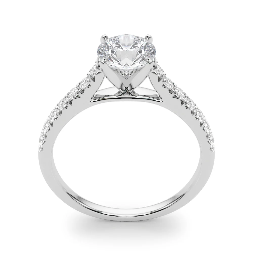 Cathedral Split-Prong Engagement Ring - Image 4