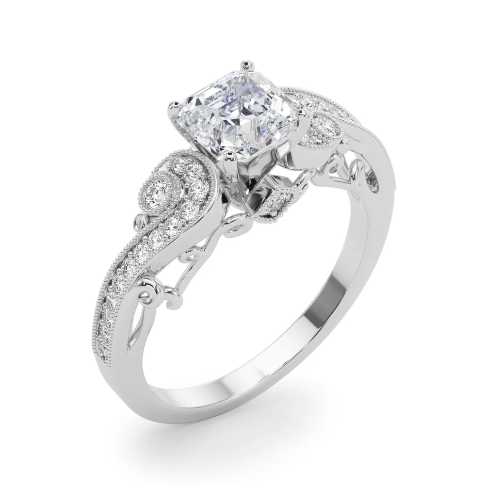 Vintage Inspired Swirling Engagement Ring - Image 100
