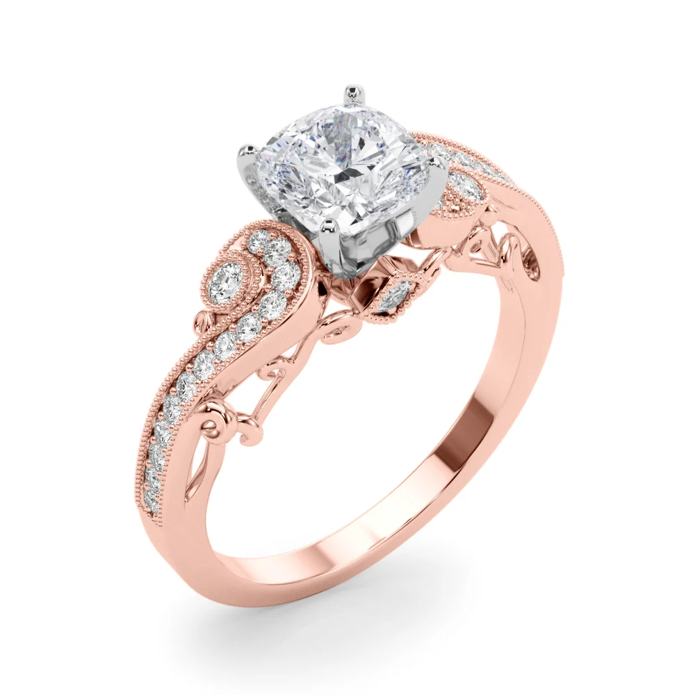 Vintage Inspired Swirling Engagement Ring - Image 60