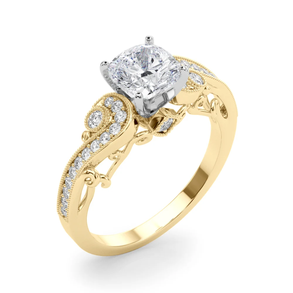 Vintage Inspired Swirling Engagement Ring - Image 56