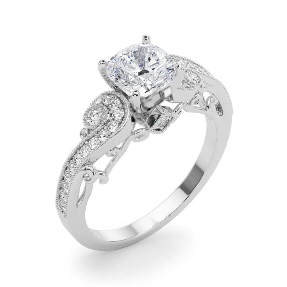 Vintage Inspired Swirling Engagement Ring - Image 52