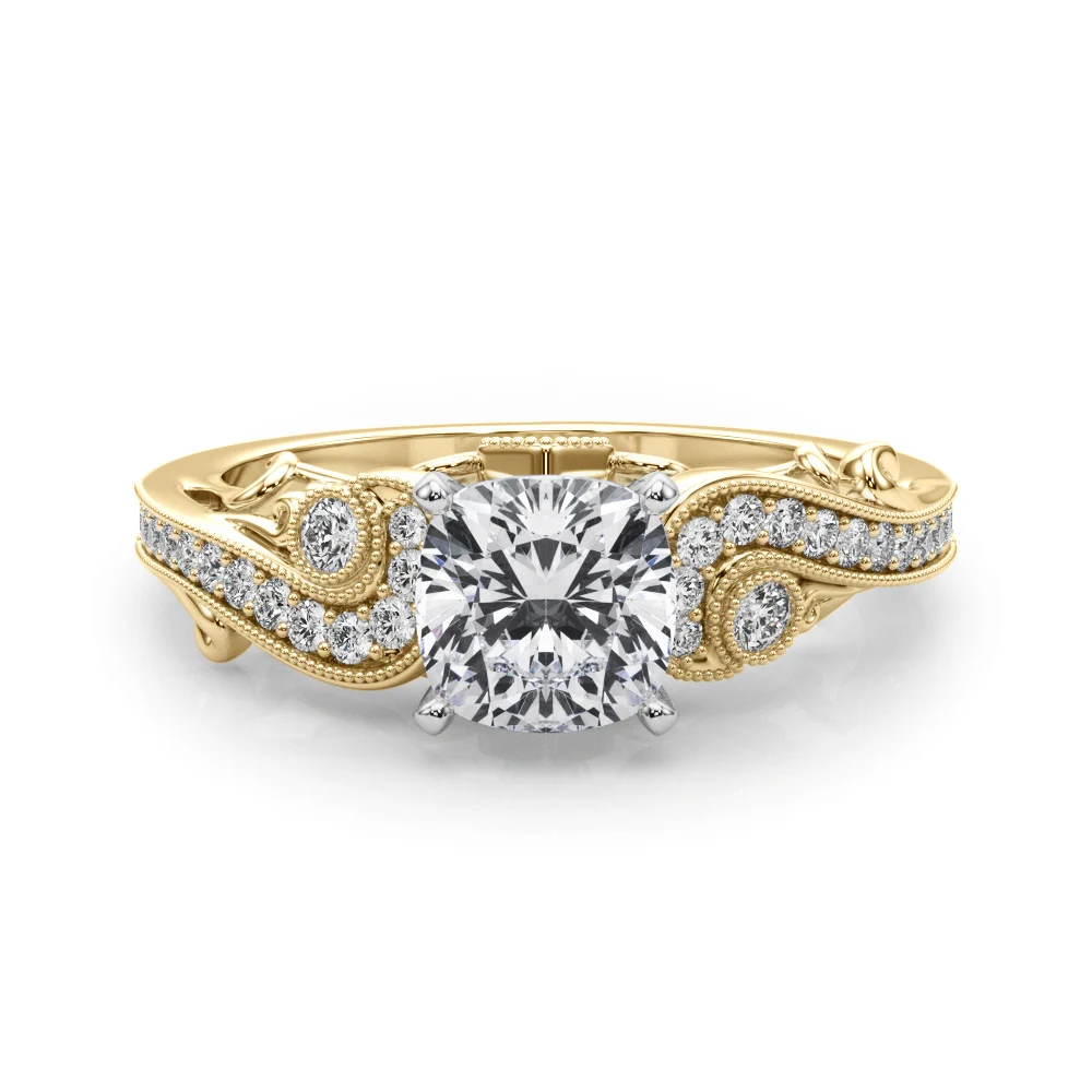 Vintage Inspired Swirling Engagement Ring - Image 55