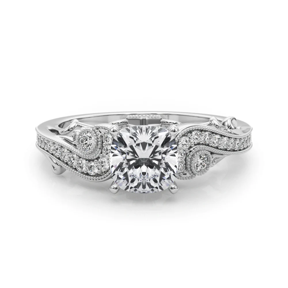 Vintage Inspired Swirling Engagement Ring - Image 51