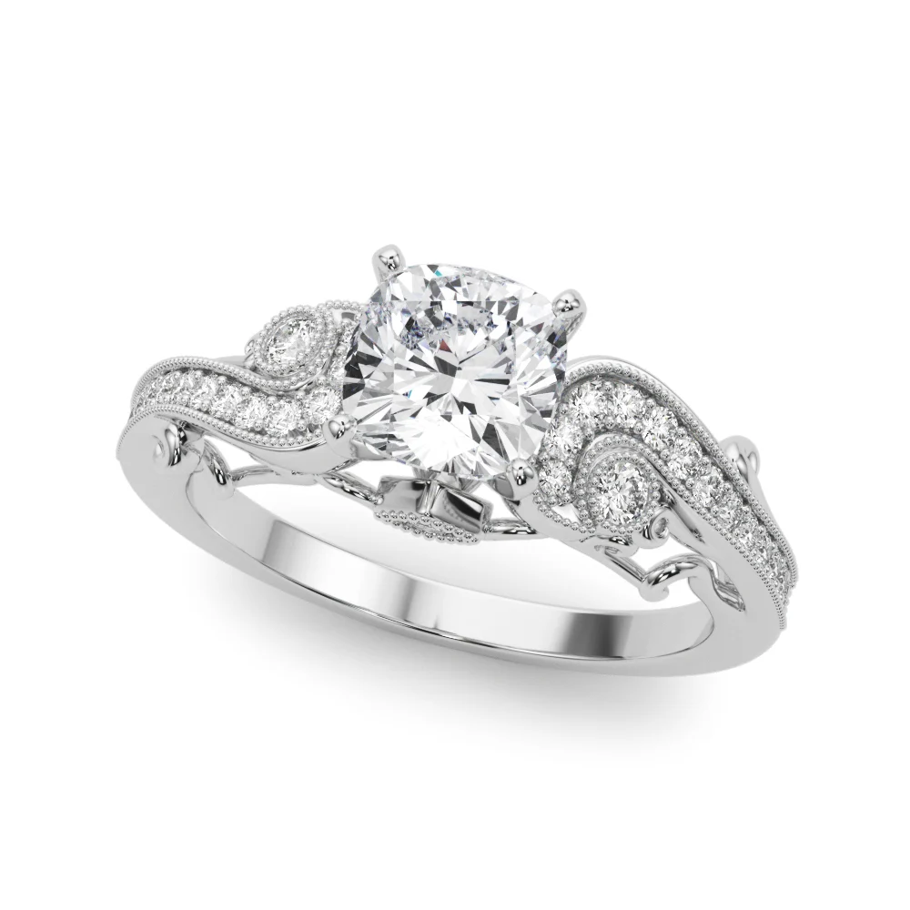 Vintage Inspired Swirling Engagement Ring - Image 49