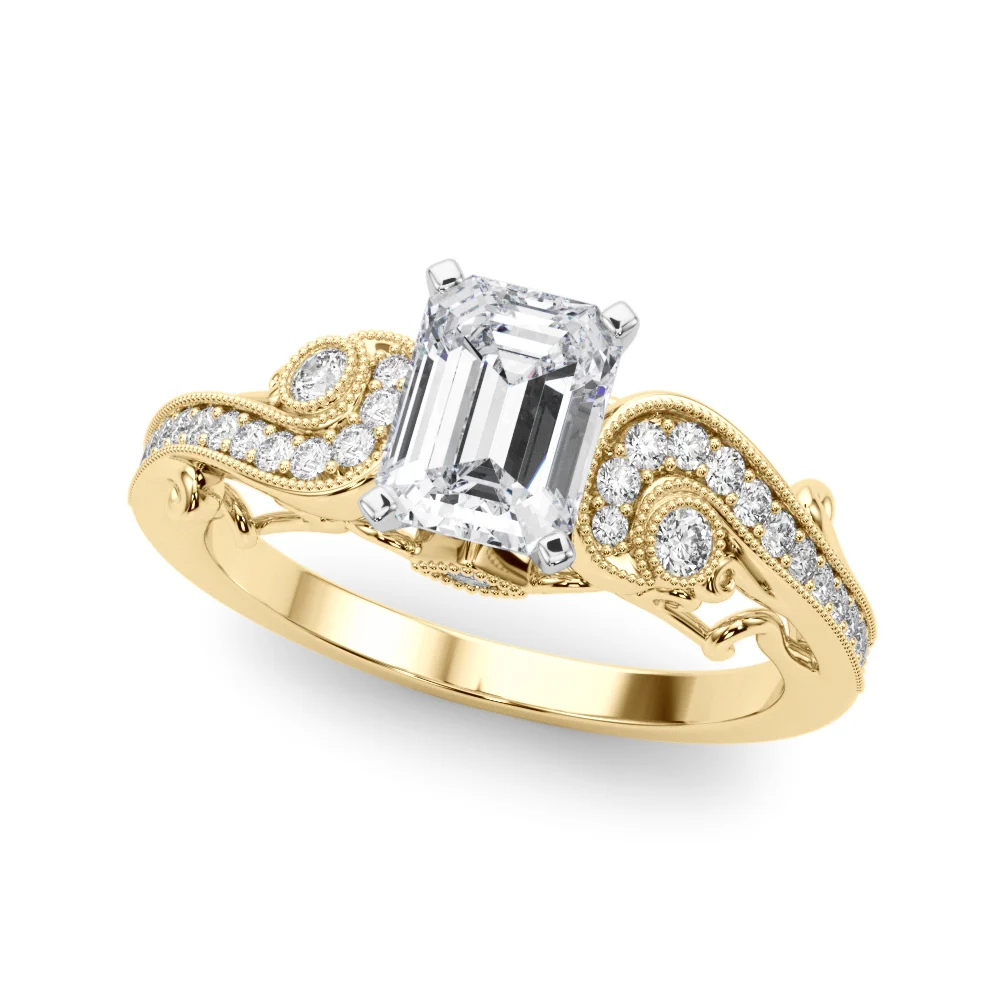 Vintage Inspired Swirling Engagement Ring - Image 17