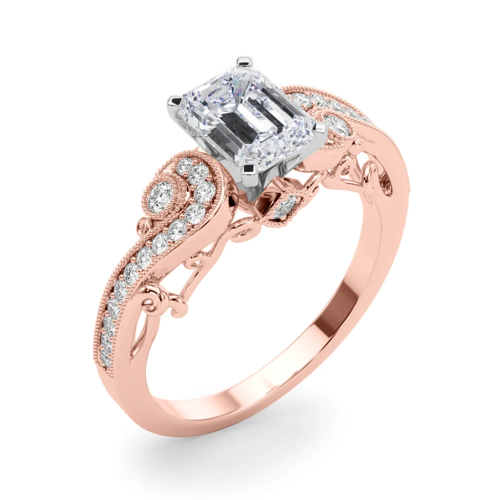 Vintage Inspired Swirling Engagement Ring - Image 24