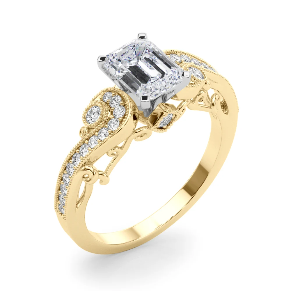 Vintage Inspired Swirling Engagement Ring - Image 20