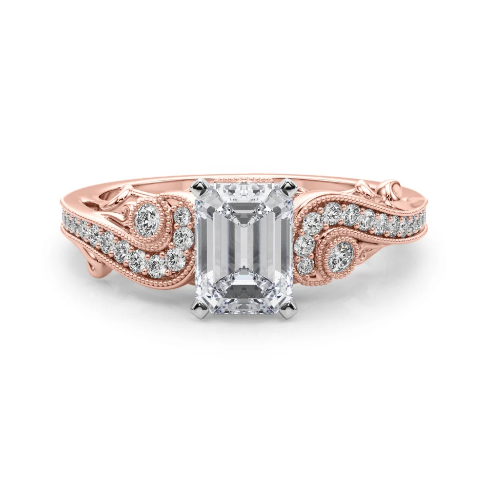 Vintage Inspired Swirling Engagement Ring - Image 23